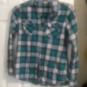 Button up plaid shirt